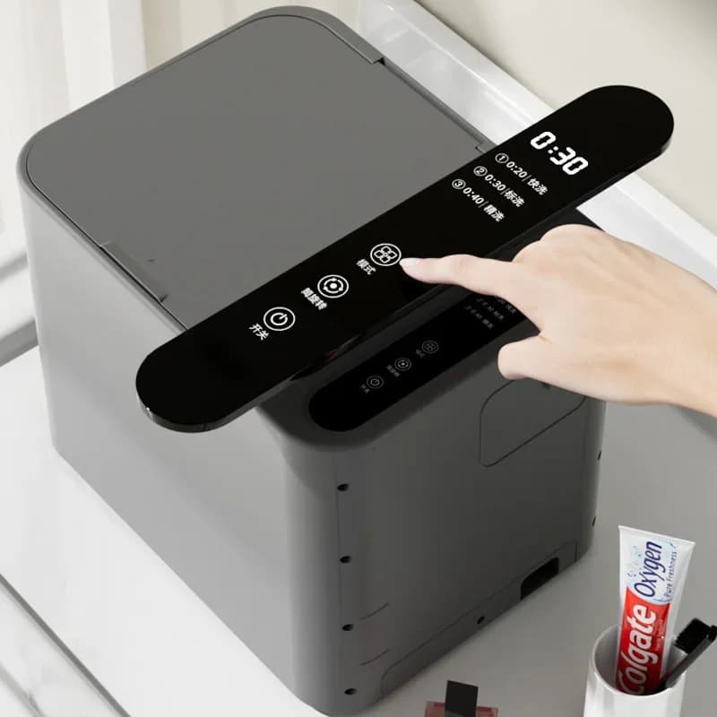 Drum-Style Home Shoe Cleaner, Compact Dormitory Washing Machine, No-Disassembly and Portable, 360° Surrounding Brushes