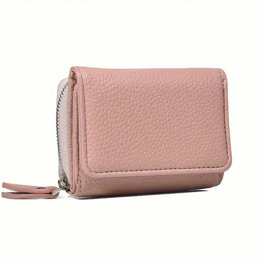 New Short Trifold Minimalist Mini Wallet, Multifunctional Women's Clutch Coin Purse With Versatile Credit Card Holder