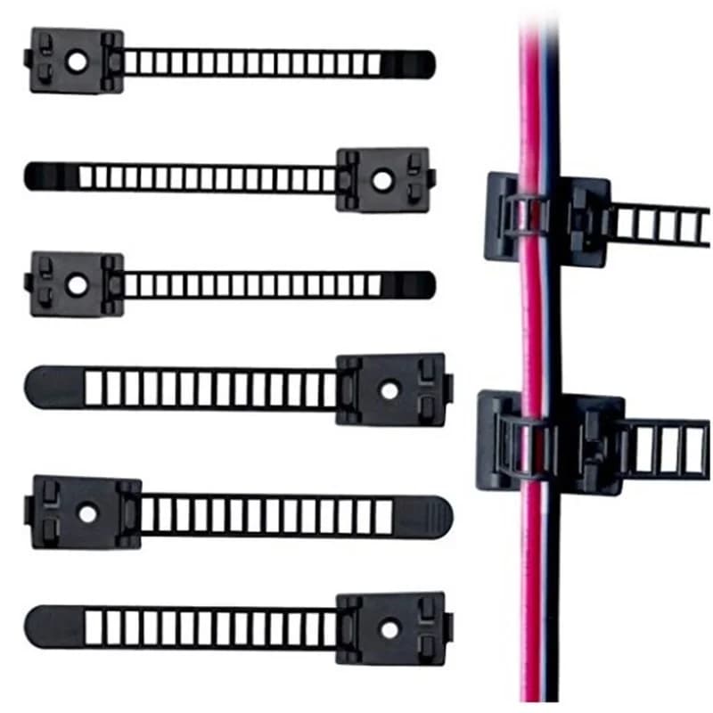 Adjustable Self Adhesive Cable Clips,Wire Organizer for Electric Wiring Accessories,20Pcs Cable Clamp Fixed Fasten Cable Ties