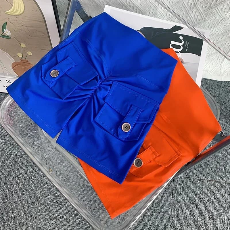 High waist naked sports with ass fishing with pocket yoga shorts Leggings Outdoor sports shorts for training in fast drying gym
