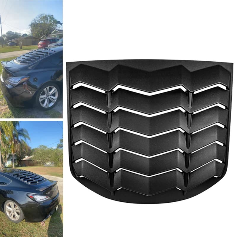 Feritoia lunotto posteriore per Hyundai Genesis Coupe 2010-2016 Parabrezza Parasole Copertura in stile GT Lambo Custom Fit ABS per tutte le stagioni