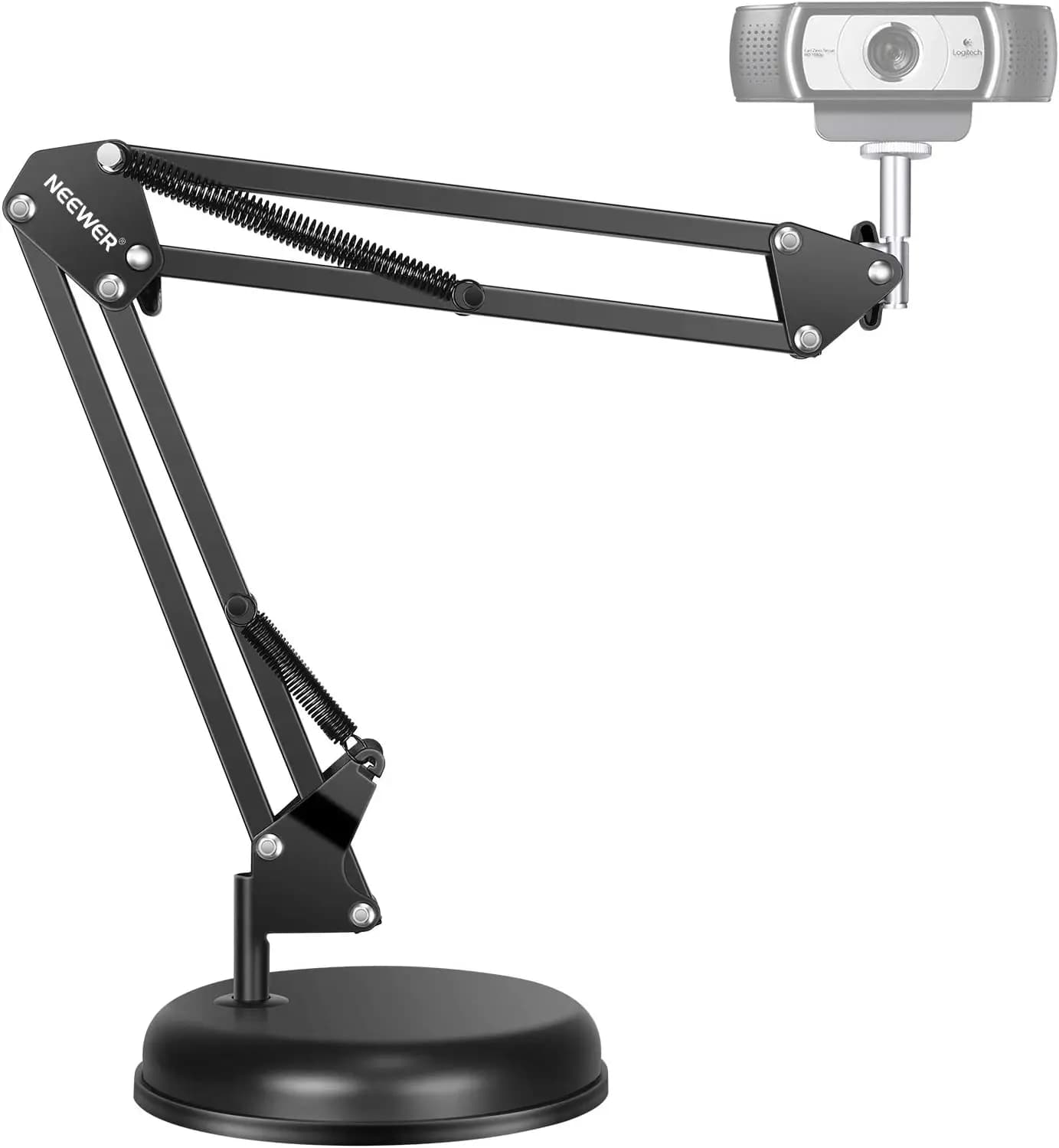 Neewer Adjustable Scissor Suspension Arm Desk Mount with Base for Webcam C922 C930e C930 C920 C615