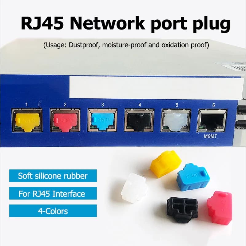 1/5/10/20pcs interfaccia di rete RJ45 spina antipolvere Notebook tappo antipolvere porta universale per Computer portatile copertura impermeabile