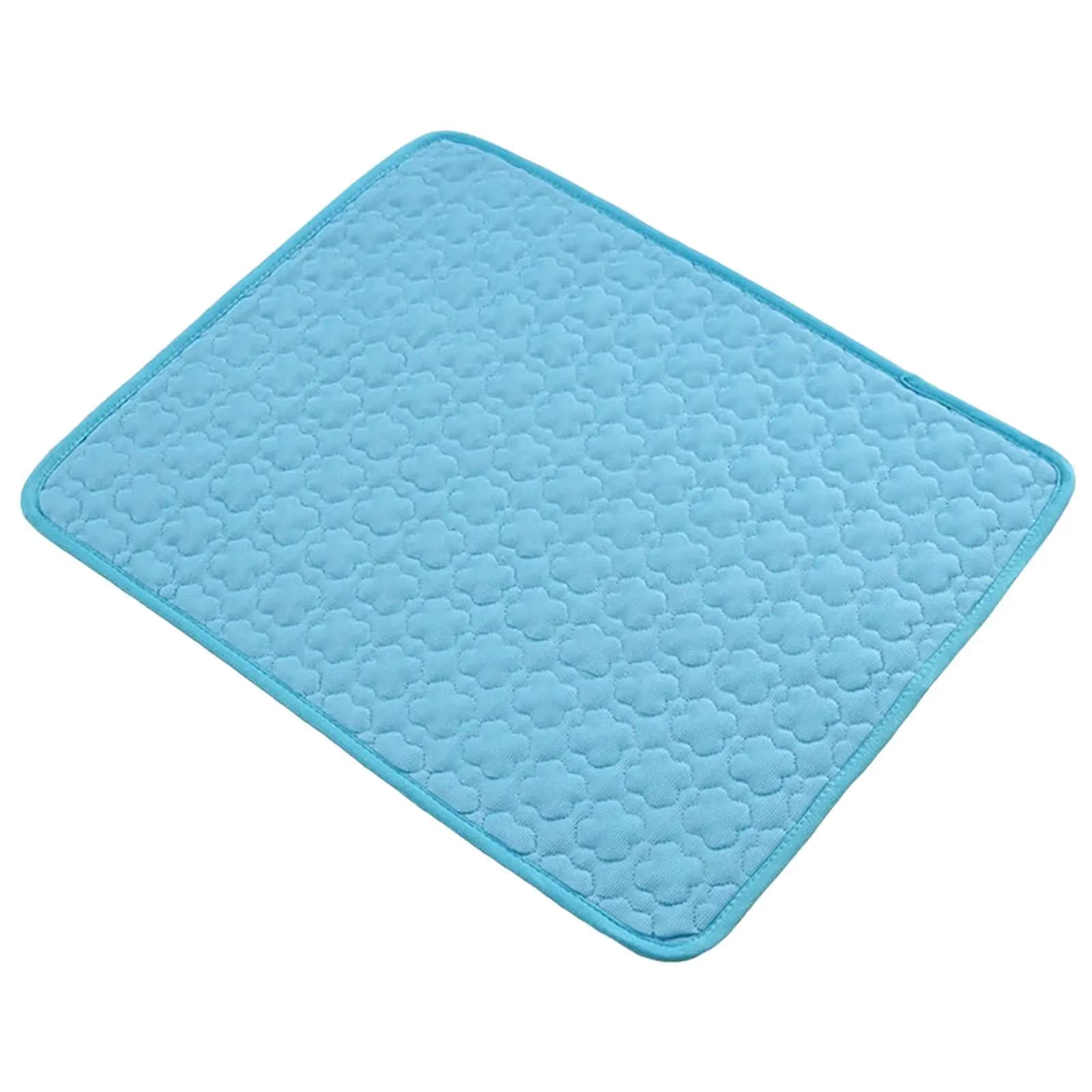 Large Dog Self Cooling Mat Mattress Ice Silk Blanket Cushion Pad Machine Washable for Summer Travel Home Car Seats Heat Relief