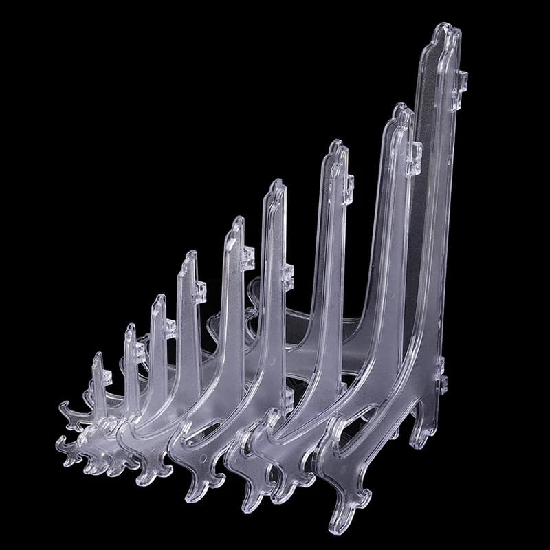 10/5 pezzi cavalletti in plastica portapiatti espositore Stander cornice strumenti fotografici