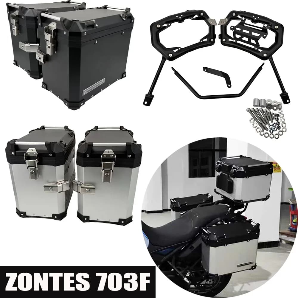 Suitable for ZONTES 703F F703 703 F Aluminum Alloy Side Case/luggage Case/Motorcycle Side Case (Including Bracket)