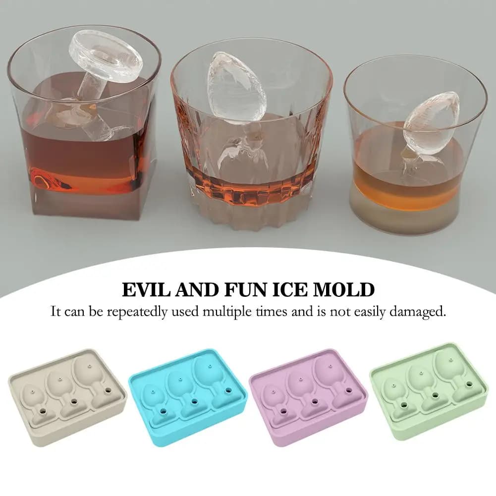 Scherzo in silicone Butt Plug a forma di stampo Scherzo Stampo per cubetti di ghiaccio Vassoio Forma divertente Stampi per cubetti di ghiaccio per torte fai da te Caramelle al cioccolato