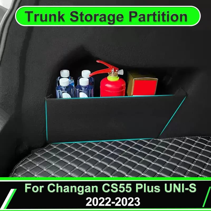 Per Changan CS55 Plus UNI-S Nevo Q05 2022 2023 Baule di Un'auto Partizione Scatola di Immagazzinaggio Organizzatore Parti Laterali Accessori Interni Strumenti
