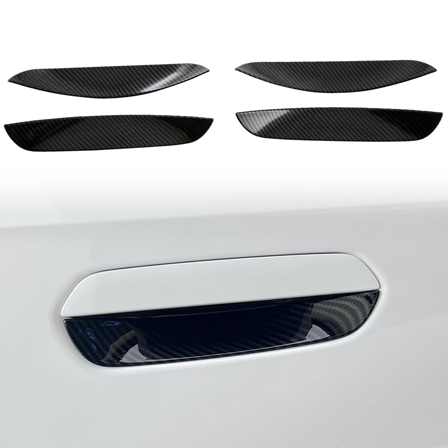 Per BMW X1 U11 2023-2025 / IX1 2022-2025 Accessori Auto Copertura Maniglie Esterne in ABS Effetto Fibra di Carbonio 4 Pezzi