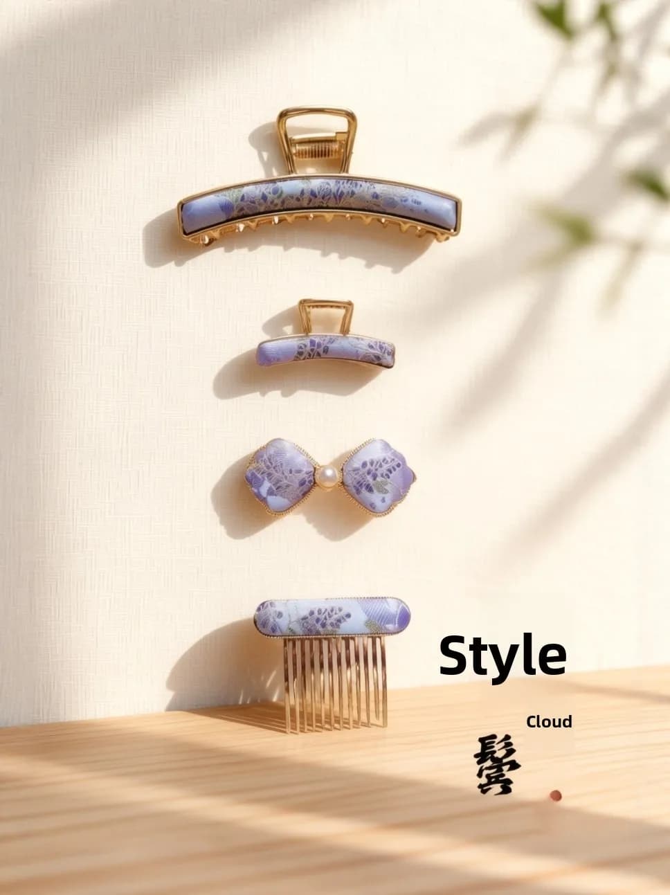 Handmade Song Jin Hair Clip Accessory Spring Hair Card Holder Traditional Craft Hair Clip Set Fashionable Jewelry
