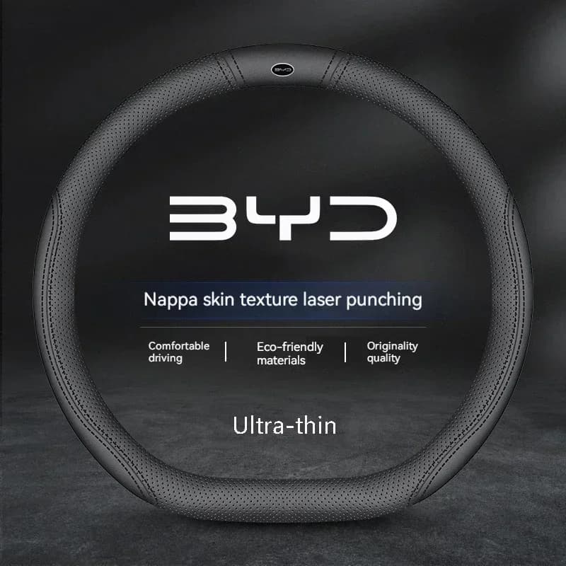 Coprivolante in pelle scamosciata per auto per BYD Atto 3 Act Seal Tang F3 E6 Yuan Song Plus EV F0 Qin Han Dolphin S6 Pelle antiscivolo