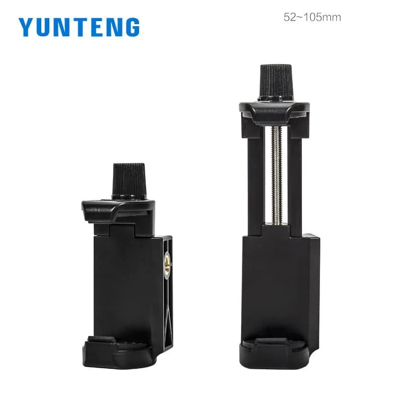 YUNTENG 1/4 vite supporto per telefono Clip per Selfie Stick treppiede monopiede accessori per telefoni cellulari staffa per iPhone xiaomi Samsung