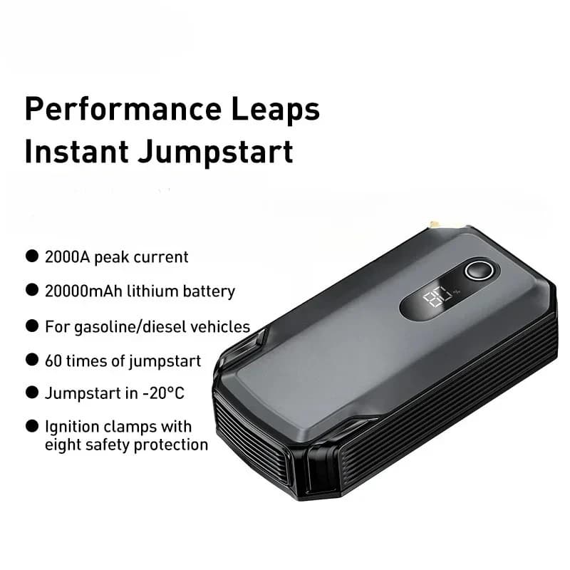 Avviatore di emergenza per auto ad alta potenza 12V 2000A Start 20000mAh Peak Super Energy (10000mAh 12000mAh)