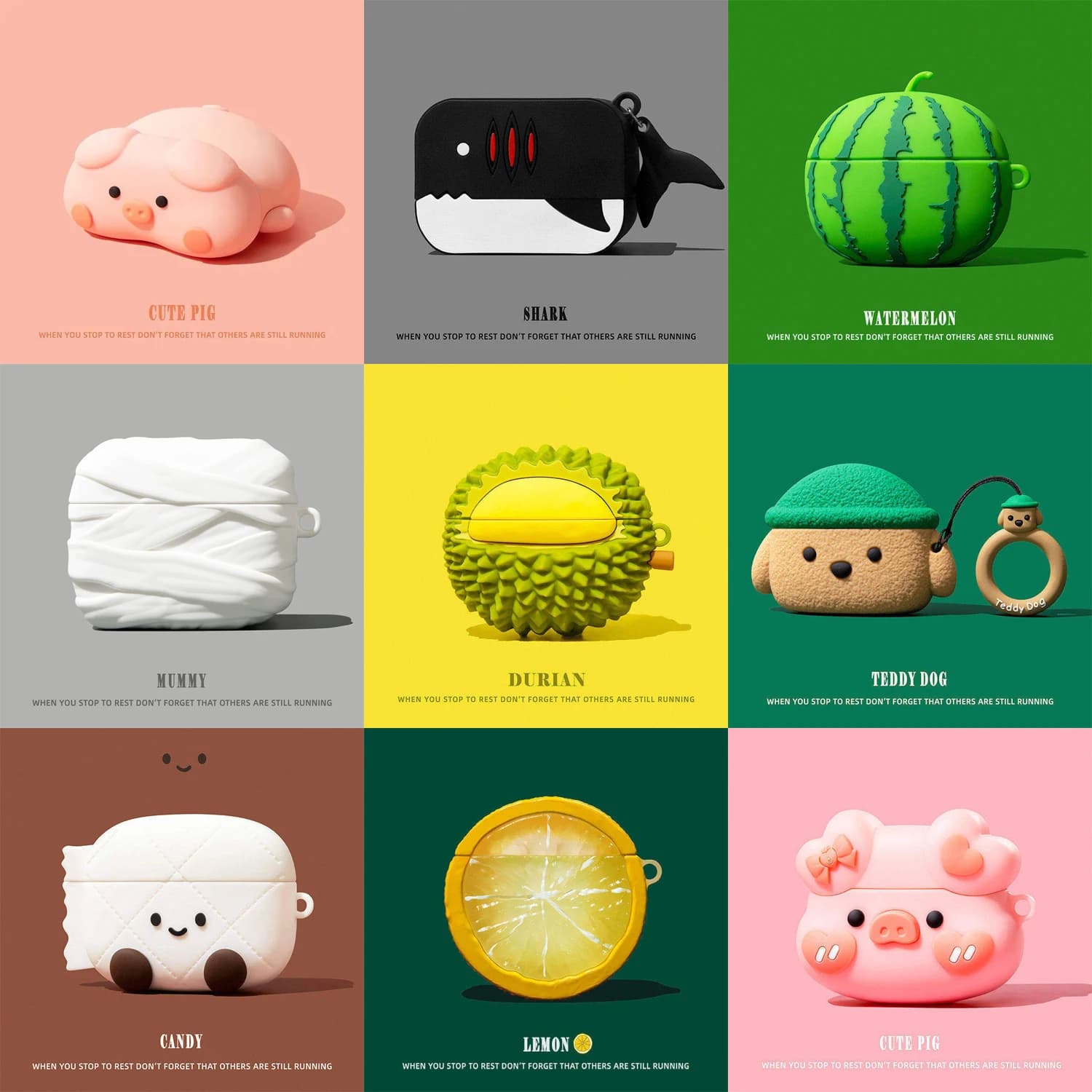 For HUAWEI FreeClip 2 Case Cartoon Silicone Soft Cover Cute Protective Shell Bluetooth Earbuds Case Shockproof Cover