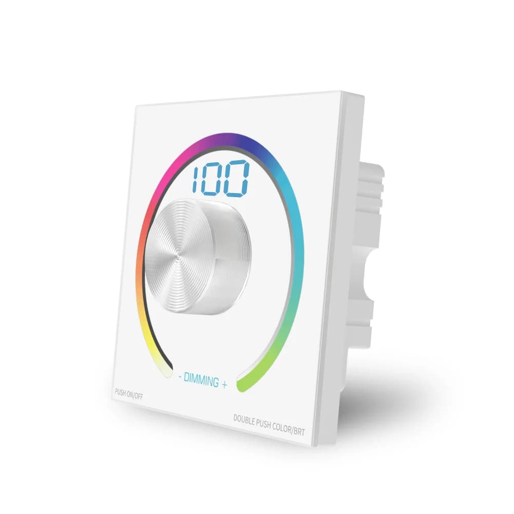 Controller per Strisce LED RGBW con Telecomando RF 2.4GHz Wireless, DC12V 24V 5A, 4 Canali, Uscita 480W