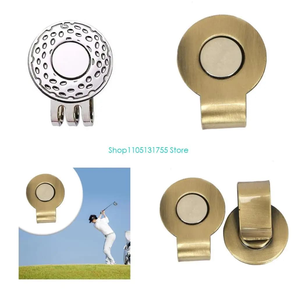 K0EF Clip per cappelli da golf Clip magnetiche per cappelli da golf Supporto per clip per cappelli da golf Indicatore in lega