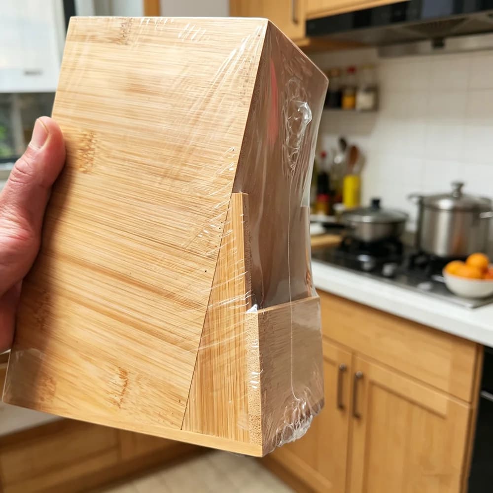 Portacoltelli in legno Utensile da cucina Coltelli universali Blocco Coltelli in legno Blocco da appoggio Blocco coltelli Organizzatore portacoltelli