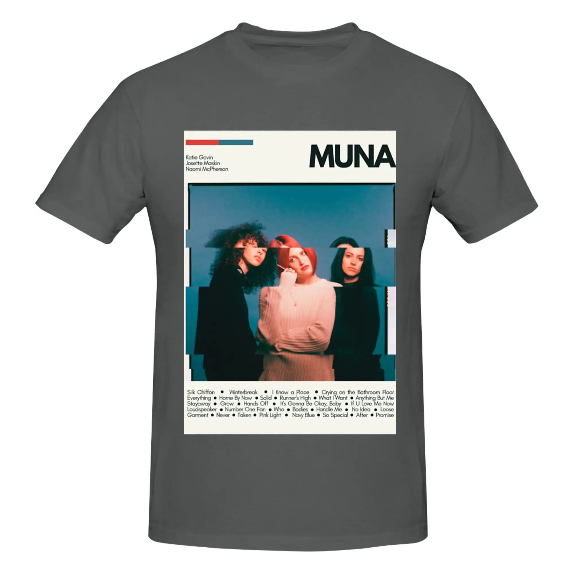 Divertente poster moderno MUNA Mid Century, stampa promozionale, t-shirt stampata da uomo, t-shirt unisex, taglia grande