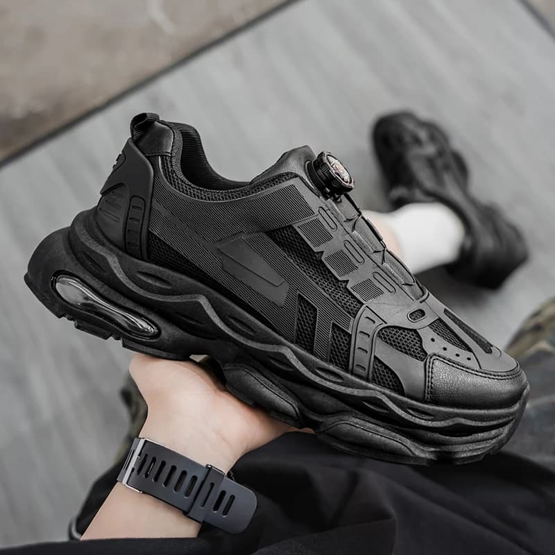 Men's casual sports shoes Outdoor mesh racing shoes large shock absorbent and shock absorbent