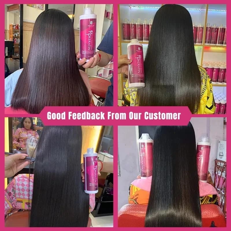 Professional cream for treatment of Brazilian keratin hair, smoothing, scalp treatment, purifying shampoo, hair care