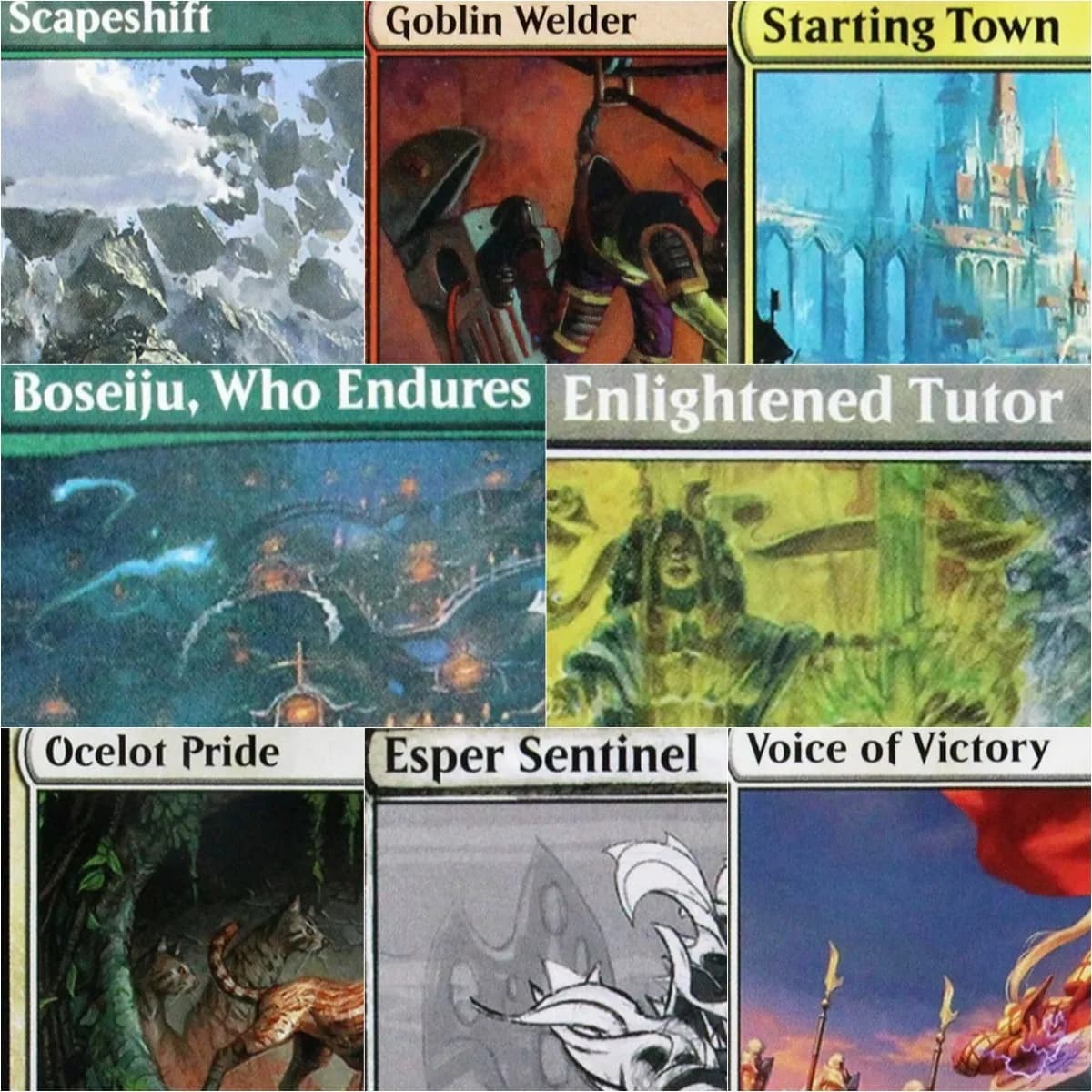 [Orcish Bowmasters/Starting Town/Displacer Kitten/Ocelot Pride] TCG Proxy Cards Top Quality Board Playing Game Trading Cards