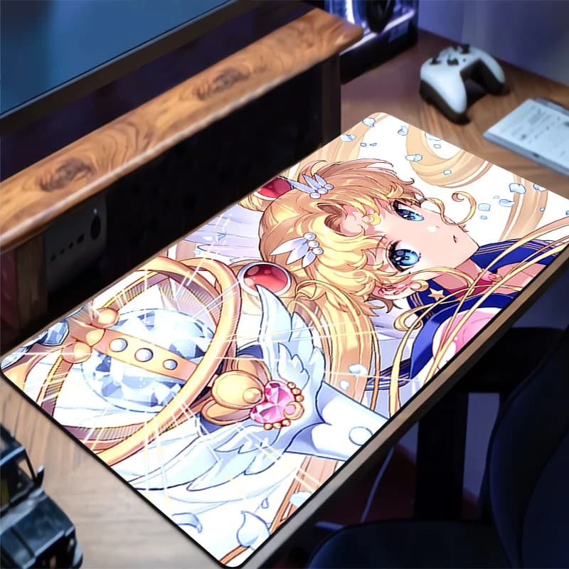 Mouse mat 90x40 cm S-Sailor Moon, large, anime, for computer, gamer, kawaii, game accessories, keyboard mat, desk mat, carpet, table mat