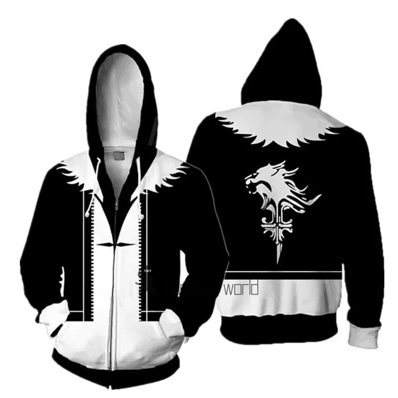 Final Fantasy Cosplay Hoodie Uniforms with Hinge Party Costume Unisex Men's Jacket Spring Women'swear Sportswear Autumn