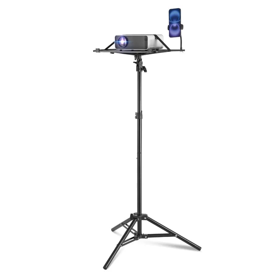 Projector Support Laptop Stand Tripod with Variable Height ranging from 26.97 to 63 inches Mobile Projector Tripod Stand featur