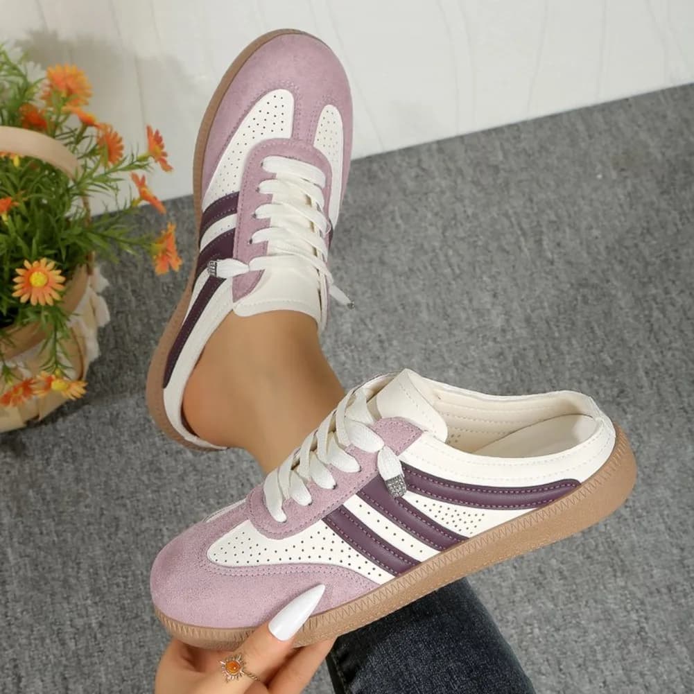 20206 Spring and Autumn Elegant Round Head Sexy Breathable Half Slippers Fashionable Best Selling New Comfortable Women's Shoes