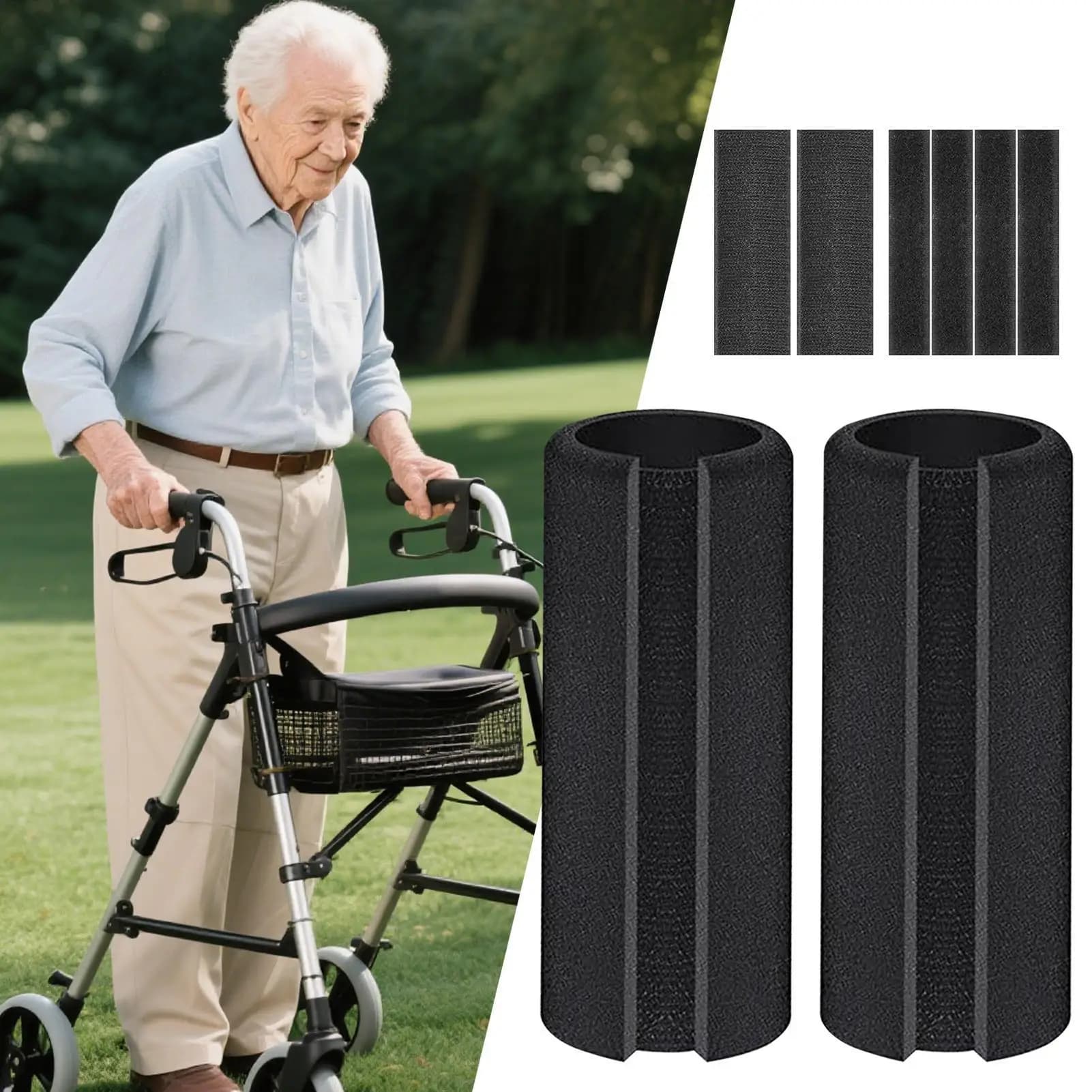 Impugnature in schiuma ergonomiche, coperture protettive per manubrio, ricambio confortevole in 2 pezzi