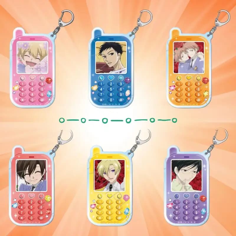 Anime Acrylic Keychain for Ouran High School Host Club Hikaru Tamaki Suoh Kyoya Ootori Mori Senpai Acrylic Key Ring Bag Pendant