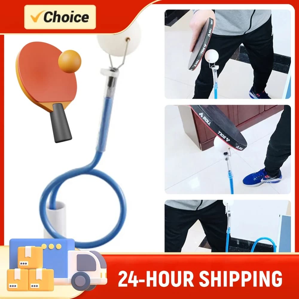 Table Tennis Ball Trainer Pingpong Practice Training Device Rapid Rebound Self-Study Robot Ball with Table Clamp for Beginners