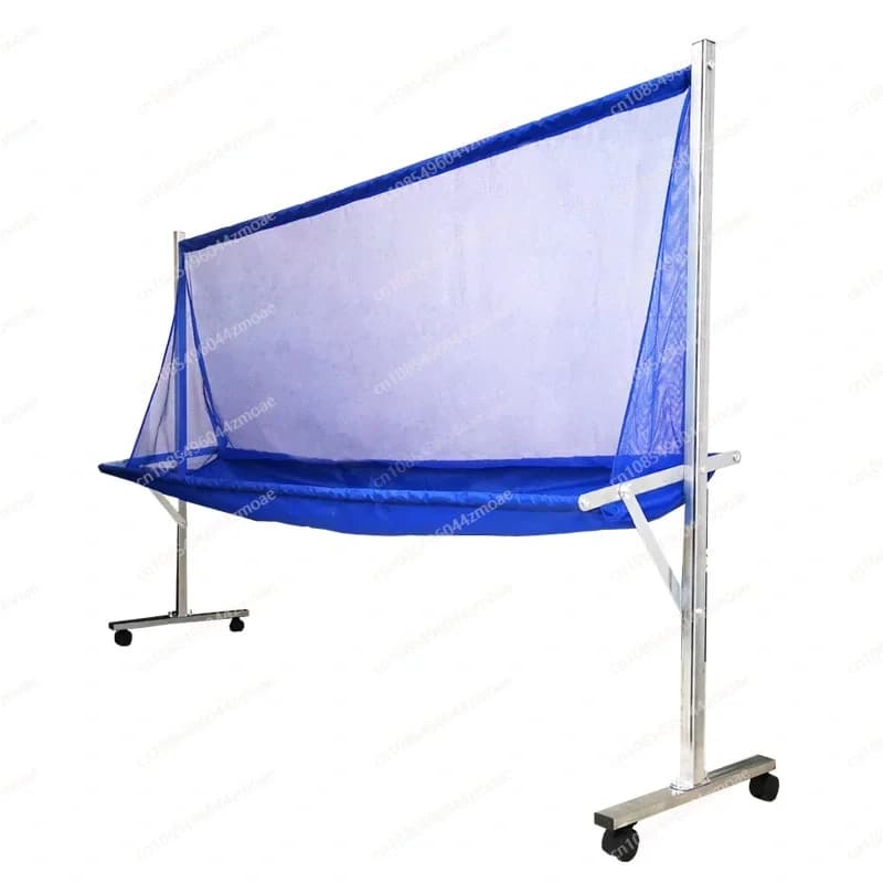 Rete da ping pong, tipo da pavimento mobile, rete raccoglipalline con ruote, rete per allenamento con macchina lanciapalline e recupero palline