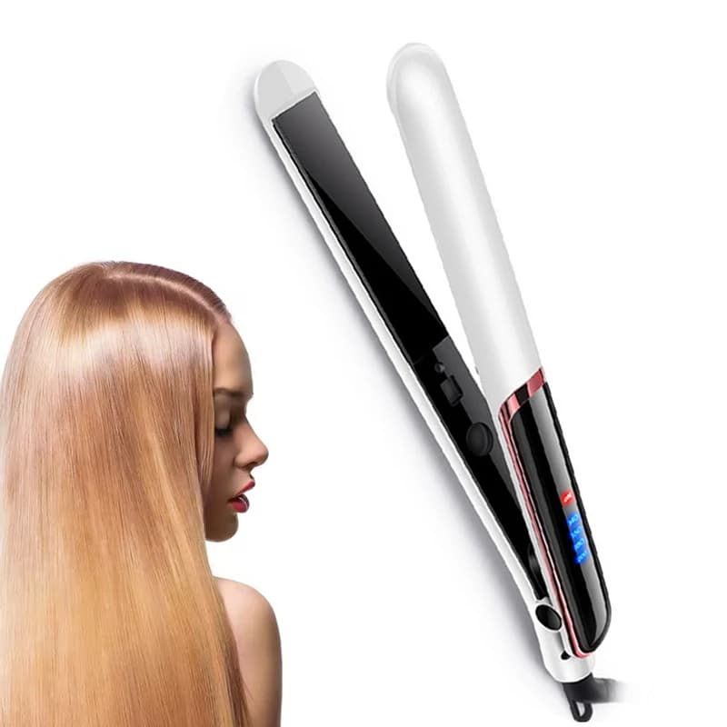 Piastra Professionale per Capelli Elettrica con Ioni Negativi, Ferro Arricciacapelli e Lisciante, per la Cura dei Capelli
