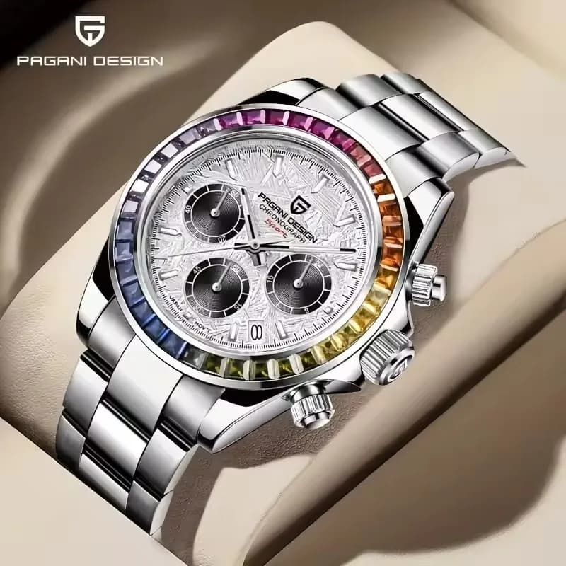 Pagani Design Multifunctional Waterproof Quartz Stainless Steel Watch for Men And Women LuxurySapphire Crystal