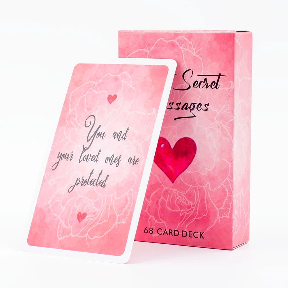 Spirit Secret Messages Oracle 68-Card Deck 10.4x6.1cm versione inglese per feste in famiglia Fortune Telling & divinazione gioco da tavolo