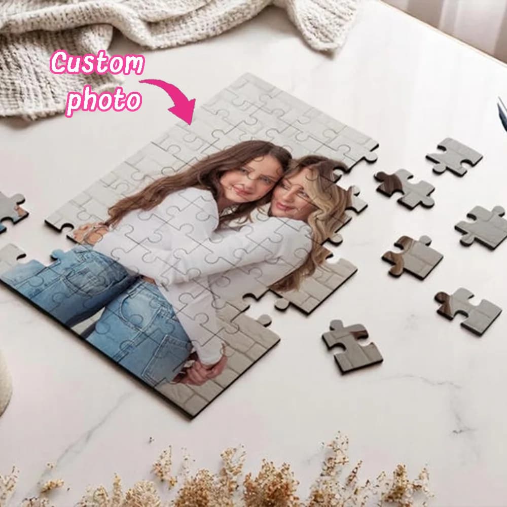 DIY custom photo puzzle, Customizable to add photos, Personalized picture puzzles, DIY gifts, souvenirs