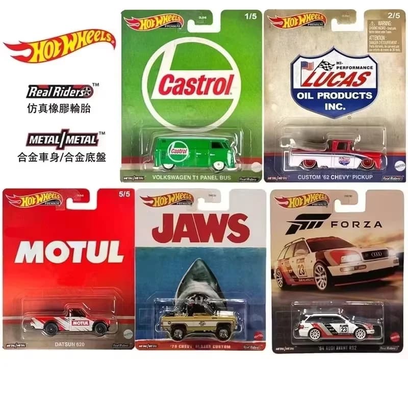 Nuovo genuino Hot Wheels Intrattenimento Cultura pop Set di oli Topgun Pors Rs Shark Auto in lega Vanquish 007 2000gt Toy Boy Regali fantastici