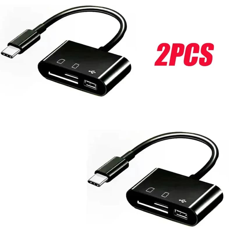 1-5 pz Tipo C A Lettore di Schede SD OTG Cavo USB Mini SD/TF Lettore di Schede Adattatore Trasferimento Dati per Macbook Telefono Cellulare Samsung Huawei