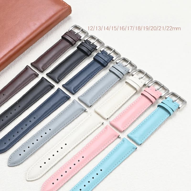 Cinturino in vera pelle 12/13/14/15/16/17/18/19/20/21/22mm uomo donna bracciale in pelle bovina a sgancio rapido per Huawei Watch GT 4