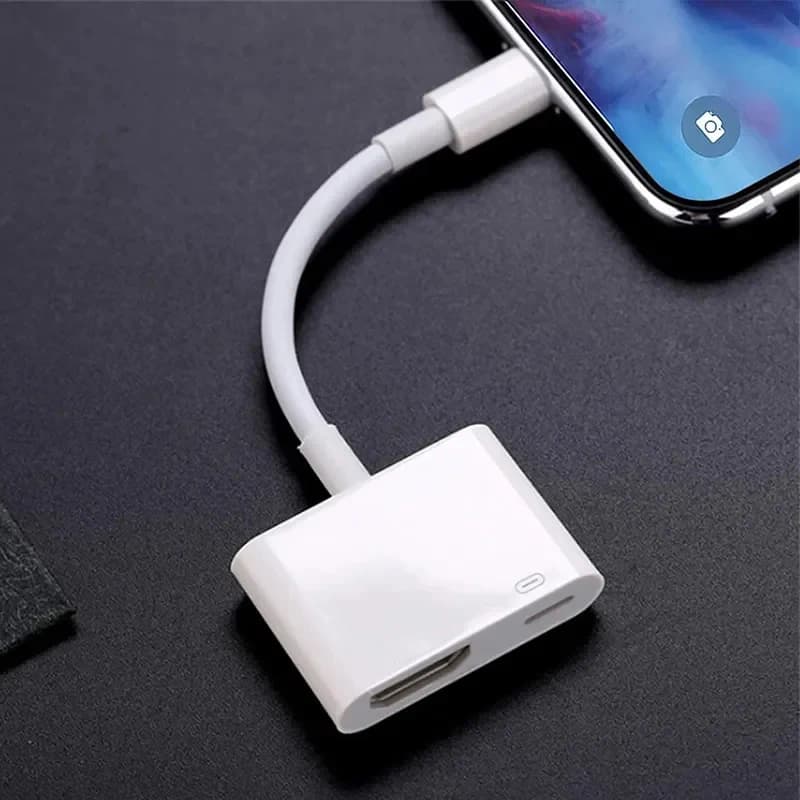 Adattatore cavo compatibile da telefono HD 1080P a HDMI per iphone a TV convertitore video HD connettore dello schermo di sincronizzazione Audio per iPhone iPod