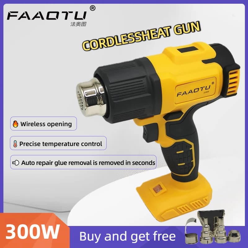 FAAOTU Hot Air Gun, Fast Heating, Same Function as DW for DIY & Repair Compatible with DW batteries NO battery