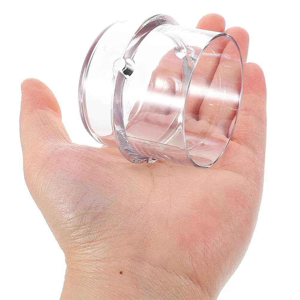 2 misurini con tappo dosatore in plastica trasparente da 100 ml, coperchio sigillante a prova di fuoriuscita, compatibile con il frullatore