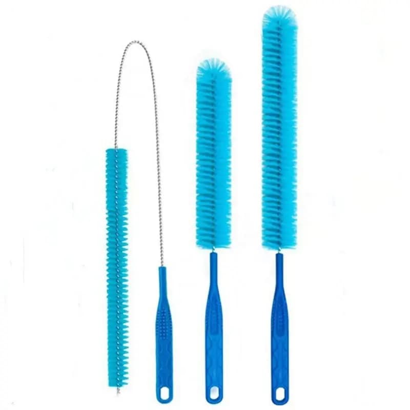 B97A-For Toilet Sink Sewer Bathtub Hair Clog Remover Brush Cleaning Tool Refrigerator Coil Cleaning Brush Clog Removal Set