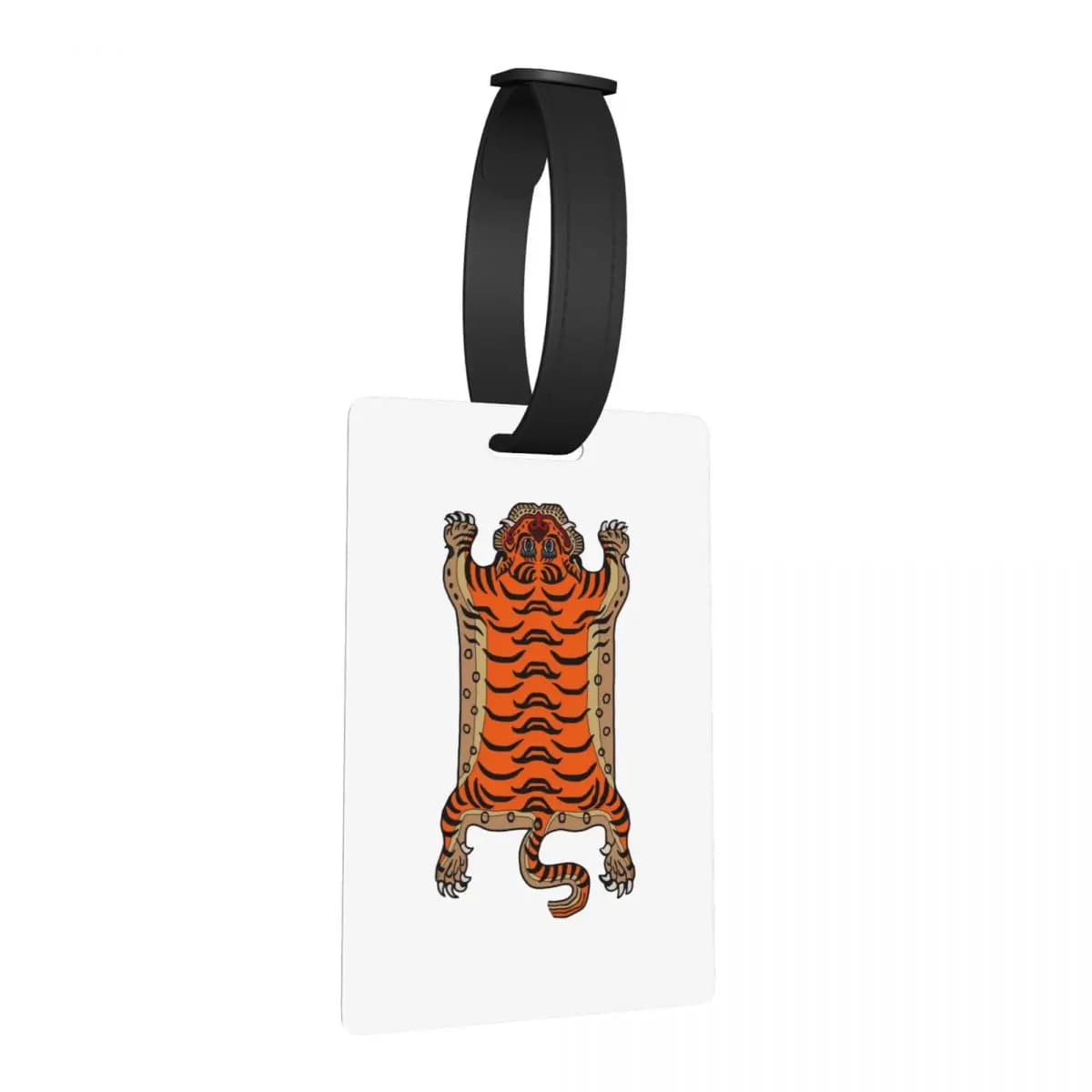 Etichette per Bagagli con Motivo Tigre Tibetana, Accessori per Valigie, Targhette per Bagagli da Viaggio, Porta Etichette con Nome e Indirizzo