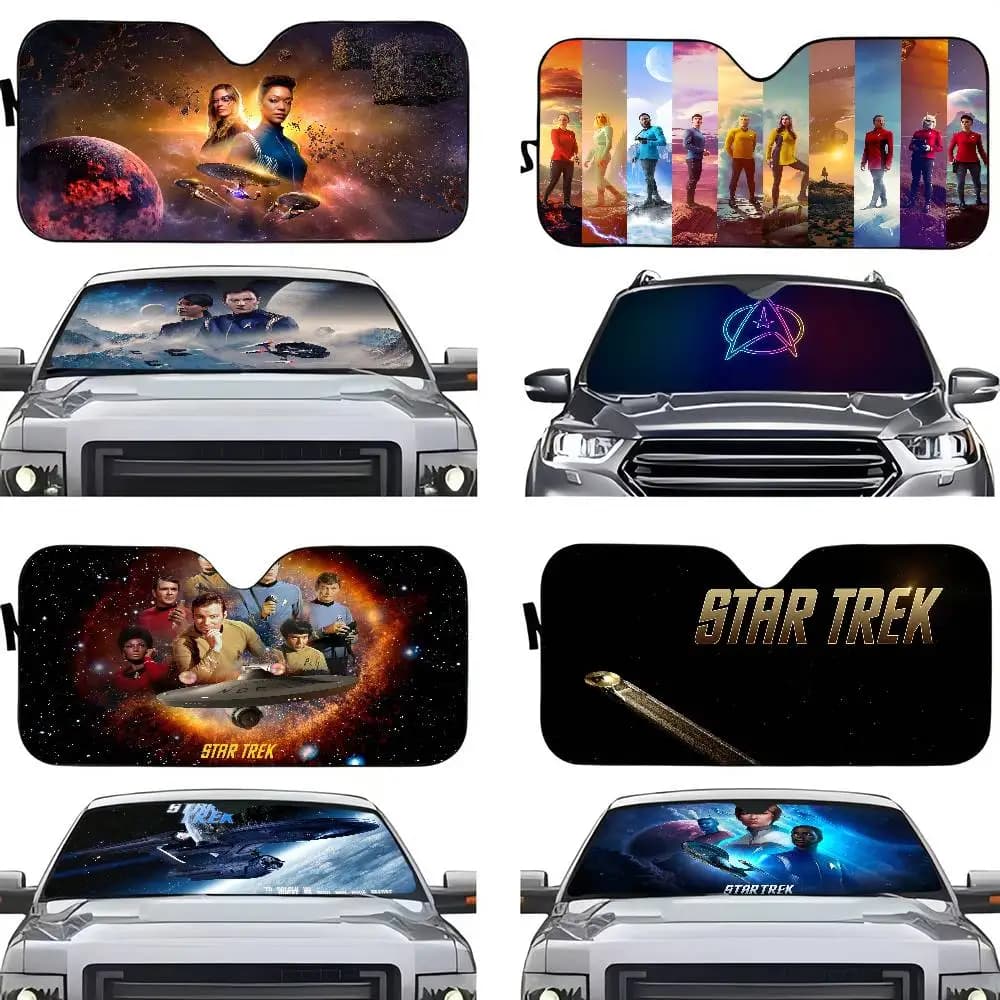 Star T-Treks Anime Pellicola di copertura anteriore Parabrezza riscaldato Parasole Finestra di automobile Parabrezza Copertura Parasole Visiera parasole automatica Coperture per auto
