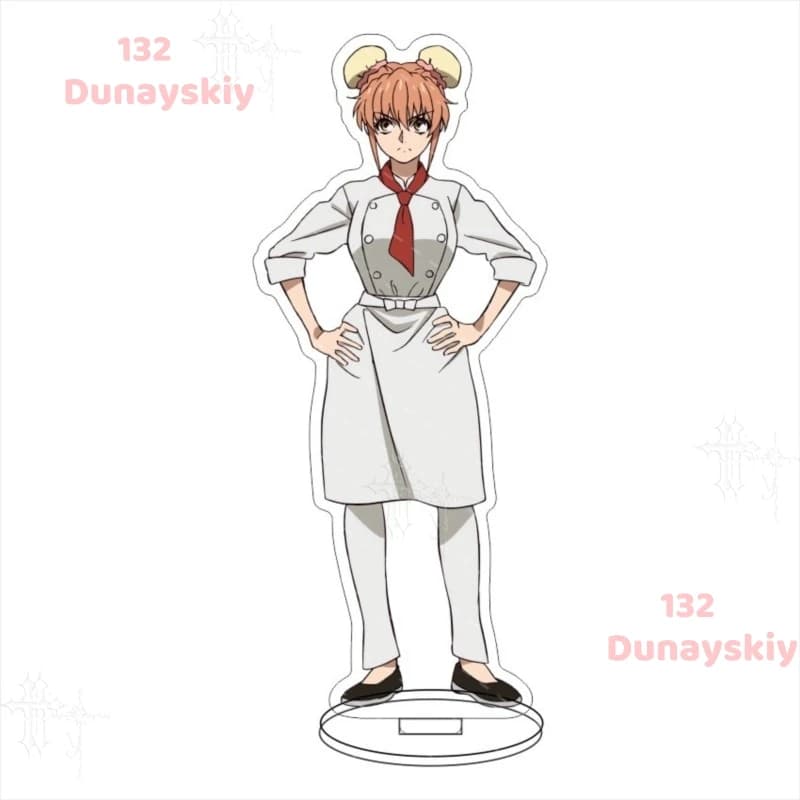 Two Dimensional Collectible Acrylic Standee Iron Wok Jan Akiyama Jan Gobanchou Kiriko Anime Figure Desktop Display Merchandise