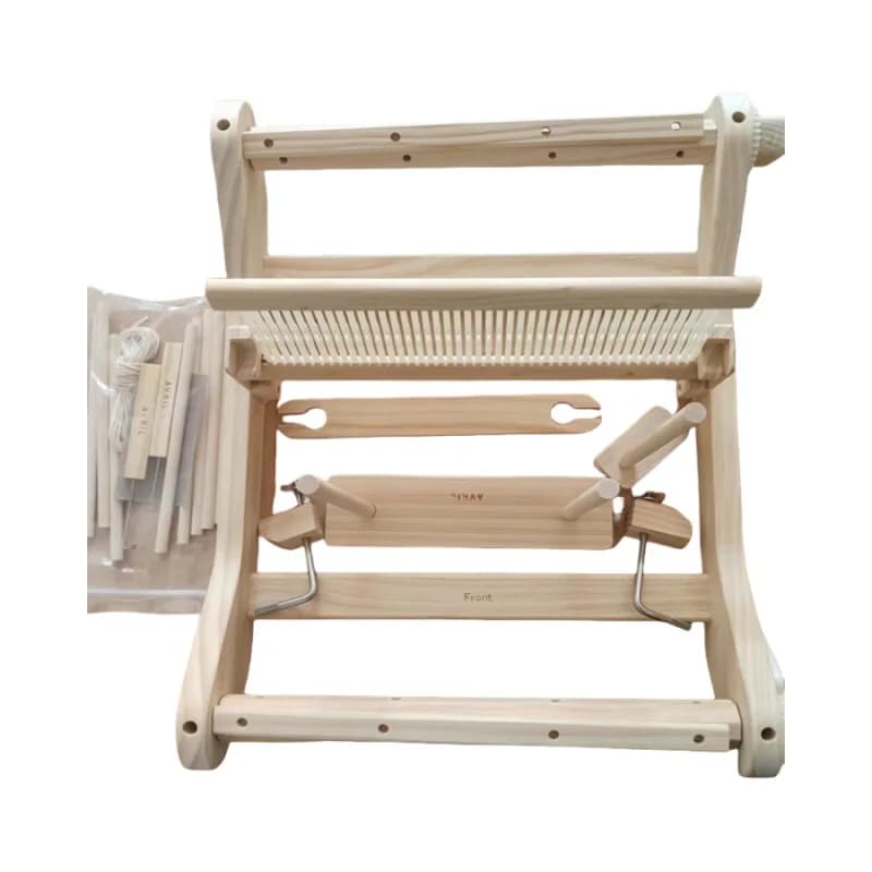 DIY Solid Wood Multifunctional Weaving Loom Home Spinning Wheel Handmade Wool Yarn To Make Textile Tapestry Made