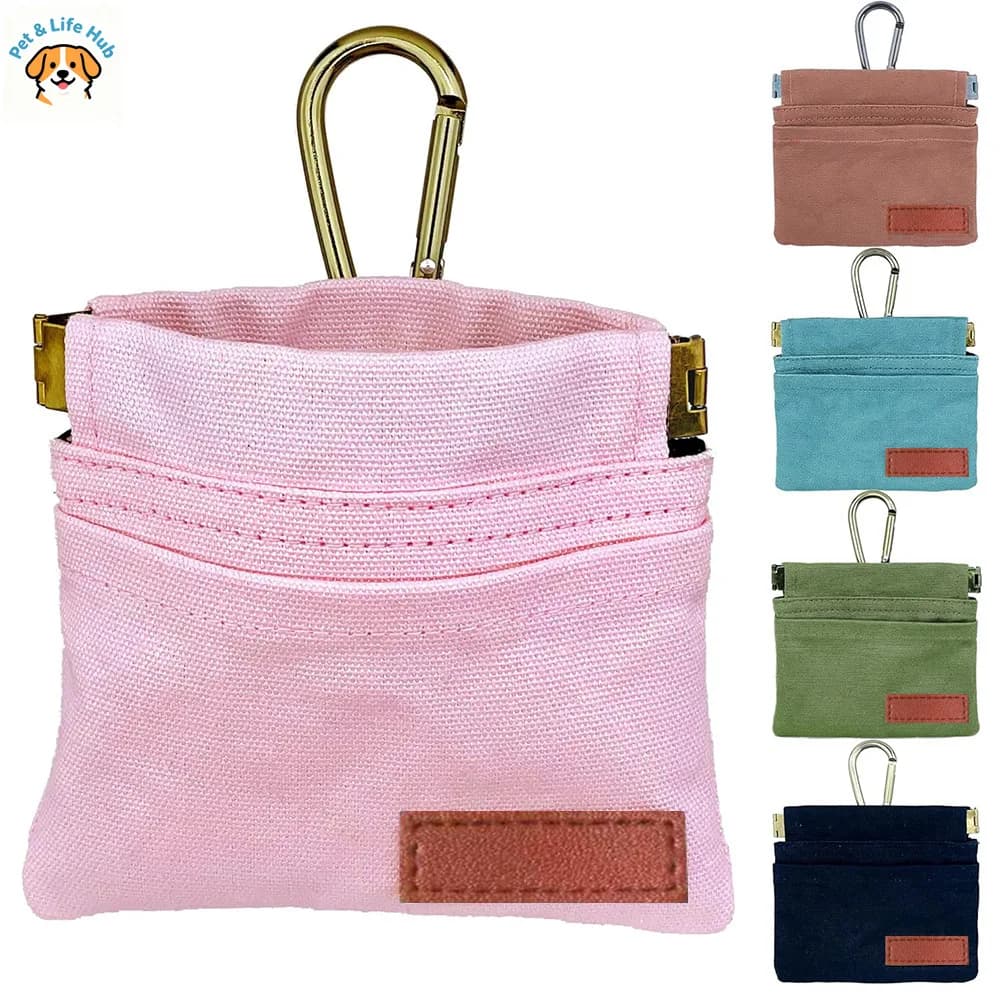 Borse per cibo per cani da esterno, borsa portatile per addestramento con guinzaglio, borsa per snack per addestramento cani, accessori per animali domestici