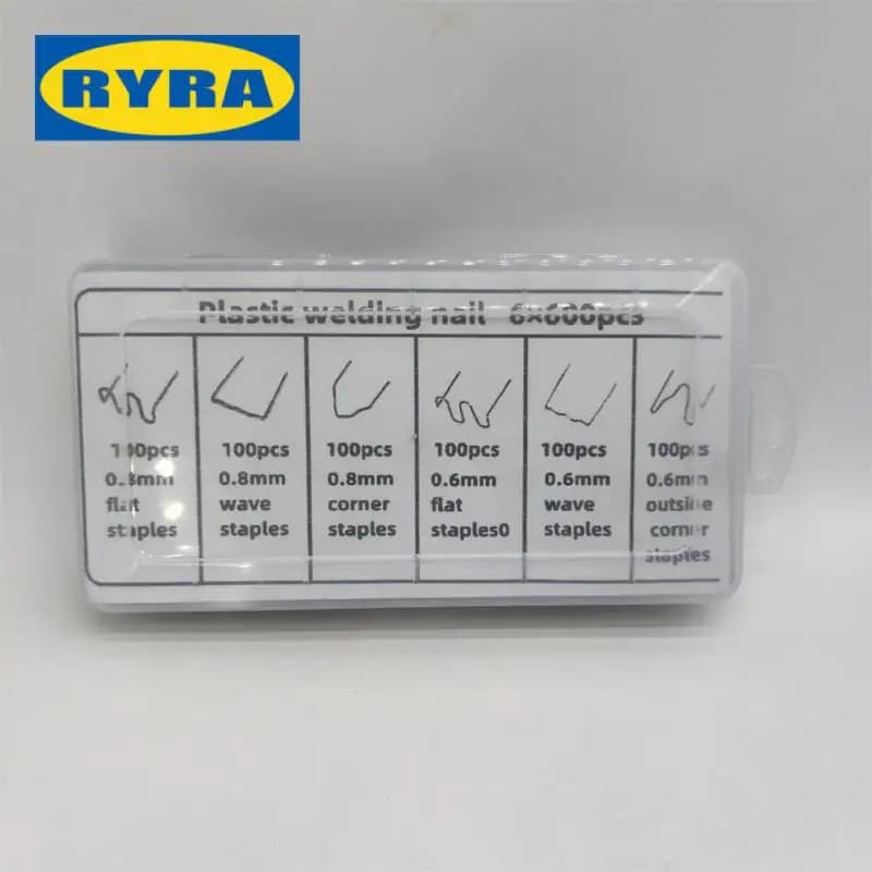 Graffette per cucitrice a caldo da 600 pezzi per saldatrice di plastica saldatrice per riparazione di plastica per autoveicoli saldatrice per riparazione paraurti per auto